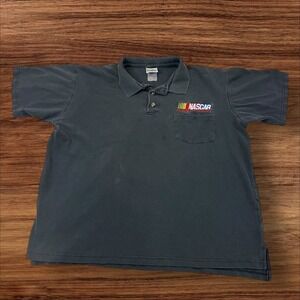 Vintage NASCAR Polo Shirt Kudzu An American‎ Tradition Graphic Pit Crew Fan
